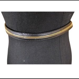 Black belt w\ gold zipper detailing